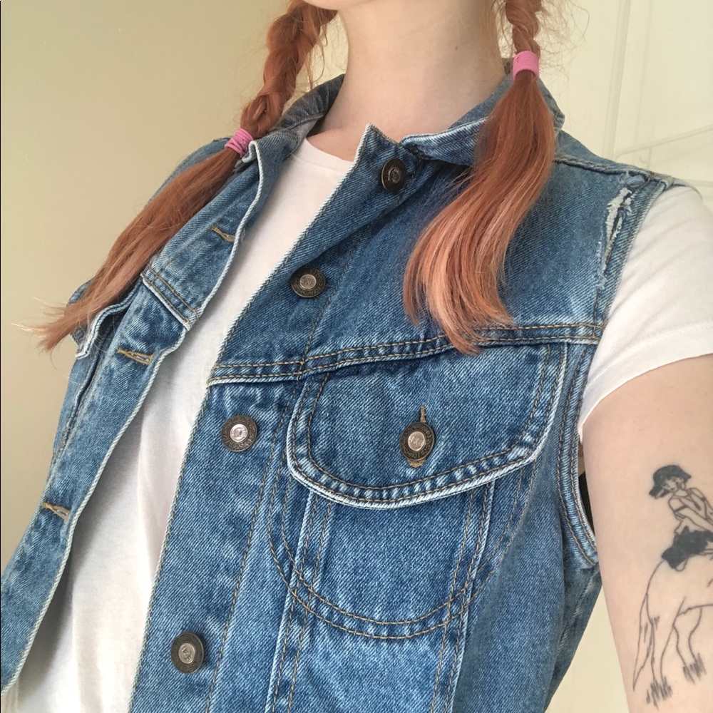 denim vest
